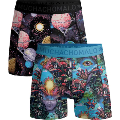 Muchachomalo boxershort InnerOuterSpace 2-pack maat 134-140