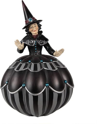 Clayre & Eef Halloween decoratie Heks 26 cm Zwart Polyresin Herfst decoratie