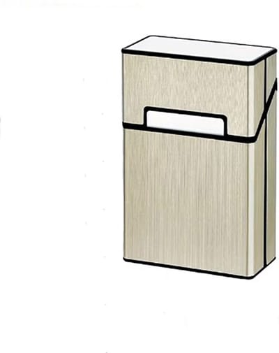 Actie4you® - Sigaretten Doosje - Aluminium - Sigaretten Houder - Weerbestendig - Stevig Opbergdoosje – Sigaretten Pakje opbergen – licht Goud