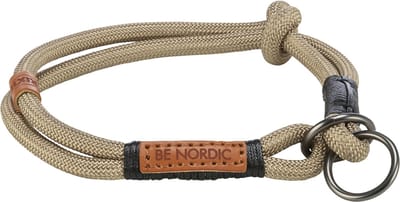 Halsband Hond Trixie Be Nordic - Half-Slip Zand/Zwart - 45x0.8 cm Rond Gewoven Touw