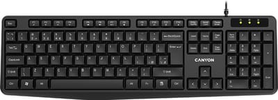 Canyon KB-1 Serie - Bedraad Toetsenbord - Zwart - Klassieke Indeling - Spill-resistant