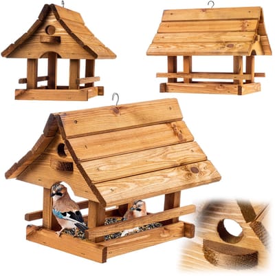 KADAX Voederhuis Houten Berghut Natuurlijk K15554