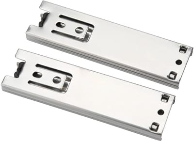 Dailygoods- Ladegeleiders 12,7 cm - Bodemmontage - Volledige Uittrekbaarheid - Stalen Kogelgelagerd - Geluidsarm - Duurzaam en Roestvrij Staal - Ladegeleider
