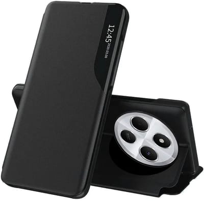Hoesje geschikt voor Xiaomi Redmi 14C / Xiaomi Poco C75 - Techsuit eFold Book Case - Zwart