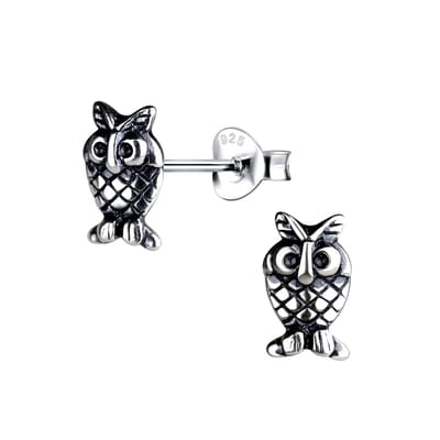 House of Jewels - 925 Zilver - Uil Oorbellen