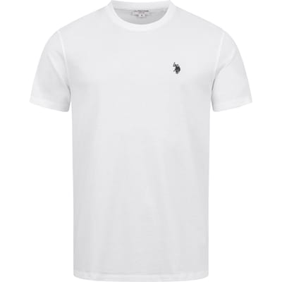 U.S. Polo Assn. heren basic T-shirt van 100% katoen