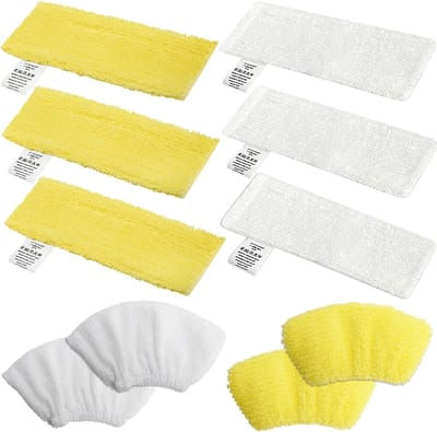 Set van 10 Microvezeldoeken voor Stoomreiniger - Vloerwisser, Vervangende Onderdelen en Accessoires voor Efficiënt Schoonmaken