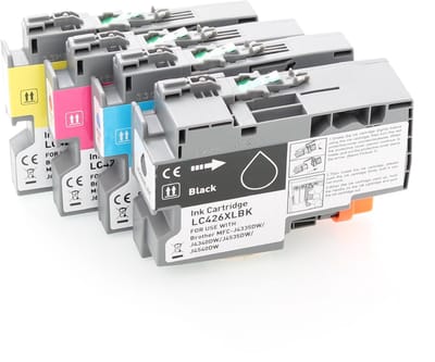 ABC huismerk set 4x inkt cartridge geschikt voor Brother LC426XL LC426XLVAL geschikt voor MFC-J4335DW MFC-J4340DW MFC-J4535DW MFC-J4540DW
