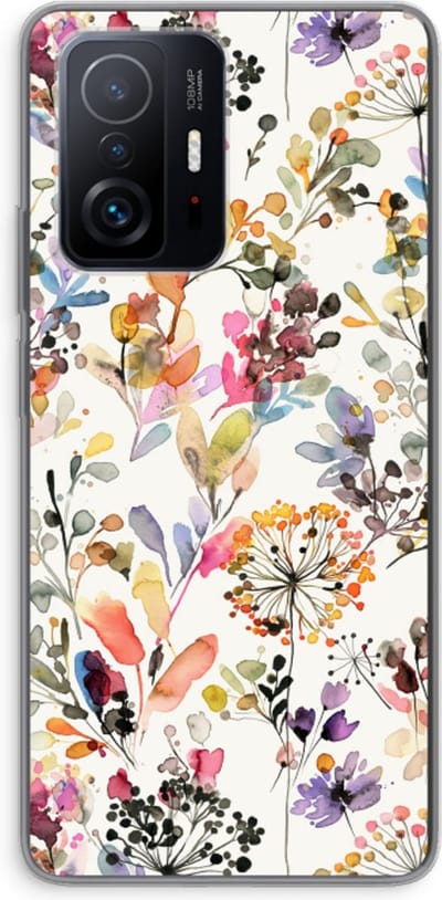 Case Company® - Hoesje geschikt voor Xiaomi 11T hoesje - Wilde grassen - Soft Cover Telefoonhoesje - Bescherming aan alle Kanten en Schermrand