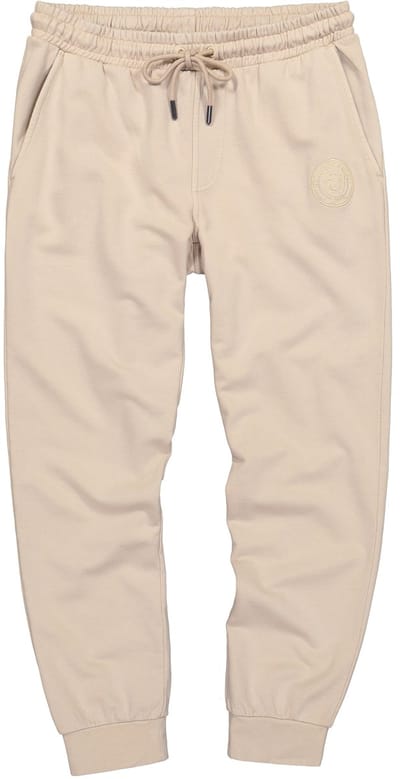 JP 1880 - Heren - Hoodie trainingsbroek loungewear trekkoord vintage look - Cement - Maat 3XL
