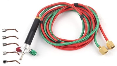Professionele Lassen Fakkel met 5 Tips - Mini Gas Lastechniek voor Sieraden en Metaalbewerking, Ideaal voor Precisiewerk en Hobbyprojecten