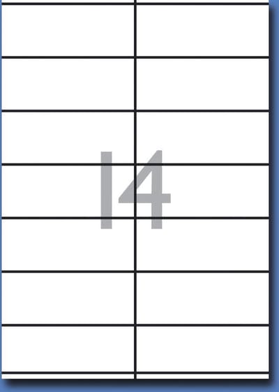 Decadry Etiketten / Labels 105 x 42mm - 100 vel