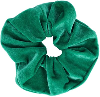 Haarsoires Haarelastiek Scrunchie – Basic – Velvet Stof – Groen - Haarkrinkel - Haar Elastiek met Stof - Zacht & Haarvriendelijk