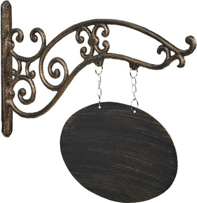 uithangbord - beschrijfbaar - winkelbord - met muurbeugel