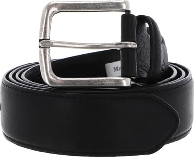 Marc O'Polo Leren Riem Florian Belt Gents W85 Black Zwart