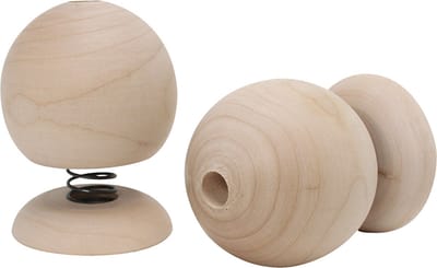 Houten stuiterfiguur, H: 75 mm, d 50 mm, 12 stuk/ 1 doos