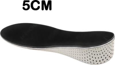 Traagschuim Binnenzool – 5 cm Verhoogde Inlegzolen voor Ultralichte en Ademend Sport Inlegzolen voor Heren en Dames, Comfortabele Steunzolen voor Dagelijks Gebruik, Werk, Wandelen en Sport