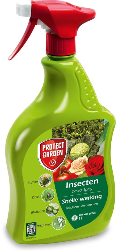 Protect Garden Desect Insectenspray – Direct klaar voor gebruik – Werkt tegen luizen, rupsen & buxusmot – 1 liter