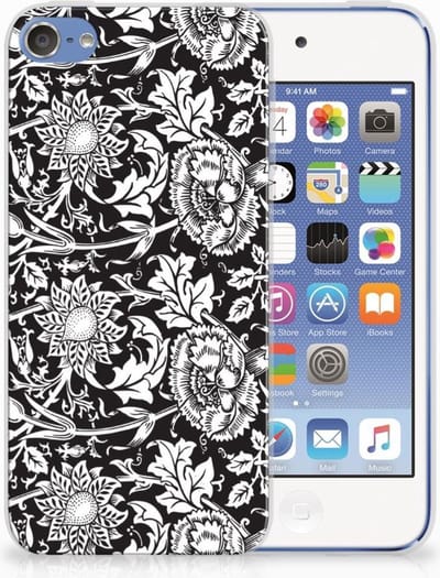 Apple iPod Touch 5 | 6 TPU Case Black Flowers