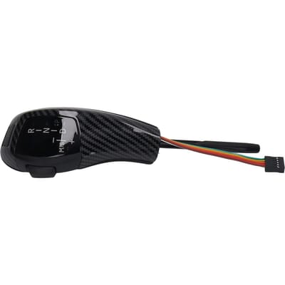 Kit de mise à niveau de pommeau de levier de vitesse à LED avec bouton de démarrage/arrêt moteur pour Série 5 E39 Série 7 E38 LHD black