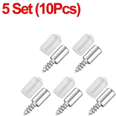 100/10PCS zelftappende schroeflaag plaathouder garderobe septum beugels vaste schroef plank ondersteuning pinnen met antislip mouw