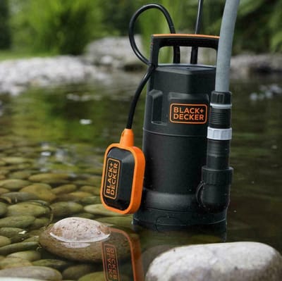 Black+Decker BXUP250PCE Dompelpomp voor grijs water (250 W, Max. debiet 6.000 l/u, Max. opvoerhoogte 6 m)