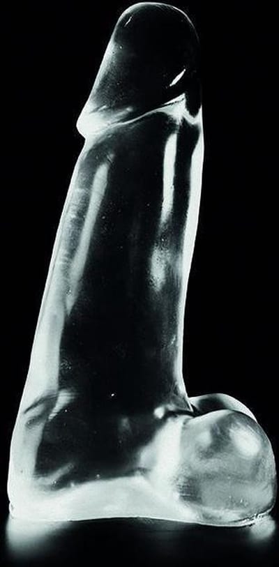 Dark Crystal Dildo 26 x 7 cm - transparant