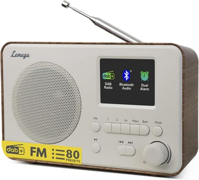 Draagbare Radio - DAB Radio Bluetooth - Muziek Luisteren - Draadloze Muziek Streaming - 17.5 x 6.5 x 10.5 cm