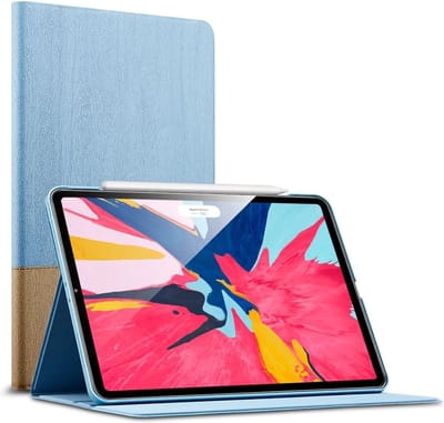 ESR Simplicity Sky Series Ultradunne & Harde Achterkant Hoes met Penhouder voor Apple iPad Pro 11'' (Blauw/beige)