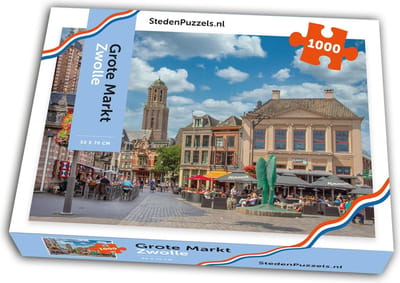 StedenPuzzels - Grote Markt Zwolle - 1000 Stukjes