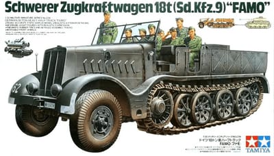 Tamiya Modelbouwpakket Militaire voertuigen - 35239 German SdKfz.9 Famo 18to Halftrack w/8 Figures Plastic - 1:35 - Modelbouw