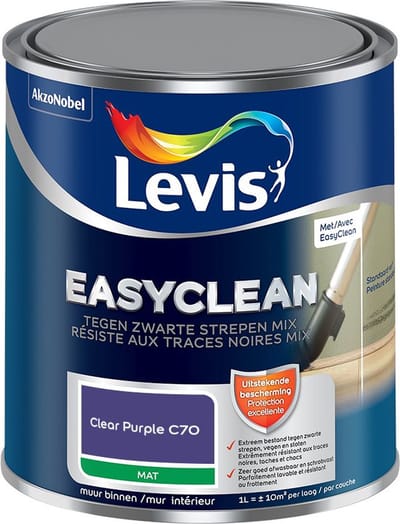 Levis - Easyclean Tegen Zwarte Strepen Mix - Clear Purple C70 - Mengverf - 1 L