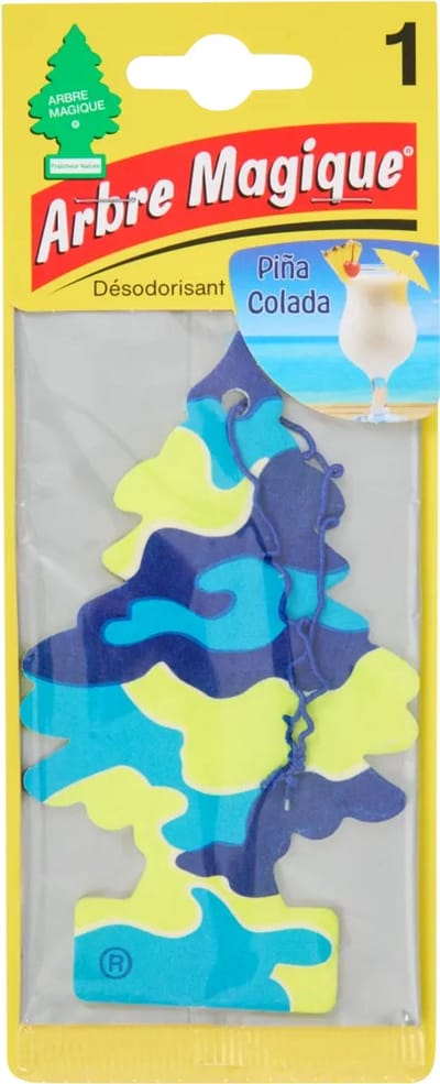 Arbre Magique Geurboom – Piña Colada – Tropisch Autoparfum – Exotische Kokos & Ananas – 1 Stuk