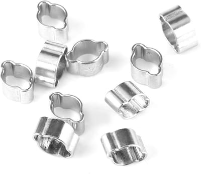Set van 10 Verstelbare Slangklemmen van RVS voor Slangen van 5-7 mm, Duurzaam en Roestvrij