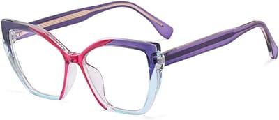 Dames Cat Eye Bril Montuur - Anti Blauw Licht Optisch - Flexibel en Lichtgewicht TR90