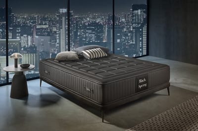 Black Spring Royal Pocketvering Matras - 140 x 190 cm - Zwart - 30 cm Dikte - Viscoschuim - 12 Zones - Duurzaam en Ergonomisch