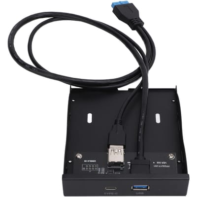 USB 3.2 GEN1 Voorpaneel Hub 5Gbps Hoge Snelheid Type C en USB 3.0 Vrouwelijk 19 Pin Floppy Drive Voorpaneel voor Computers