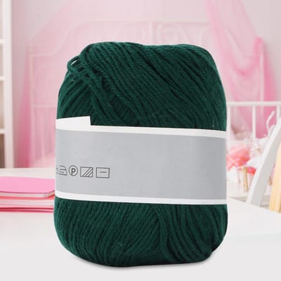 Fil Lait Bébé Populaire Ligne Lait Coton Épais Tissage Manuel(vert foncé)