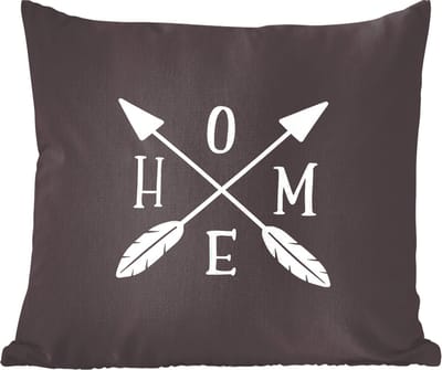Sierkussens - Kussentjes Woonkamer - 60x60 cm - Quotes - Home - Spreuken - Huis