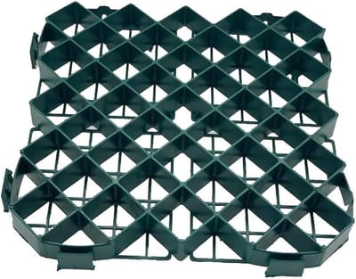 Gazonbescherming Rooster - Oprit Tegels - Gazon Verstevigen - Hoge Grip PEHD - 26 stuks - Groen