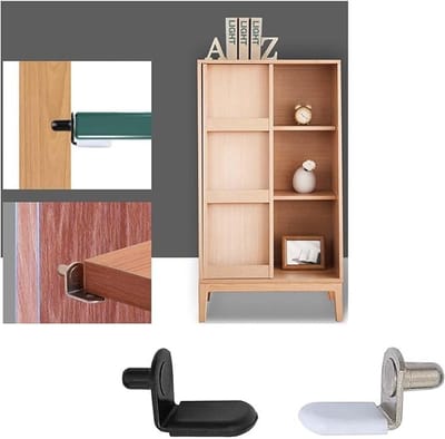 100 Stuks Steunpinnen voor Planken, L-vormige Metalen Clips voor Keukenmeubels en Kasten, Ideaal voor Stabiele Plankondersteuning en Makkelijk te Installeren