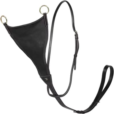 Kentucky - Gesloten elastische martingaal DY coll, Cob/zwart