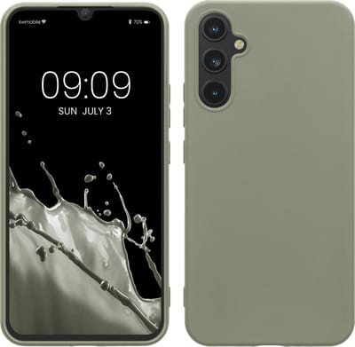 kwmobile telefoonhoesje geschikt voor Samsung Galaxy A34 5G - Hoesje voor smartphone - Back cover in grijsgroen