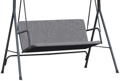 FEROCITY - Vervangende schommelstoelbekleding voor schommelbank - 2/3 zits - Alleen het doek - Waterafstotend - Duurzaam - 93 x 120 cm - Cordura - Vlas