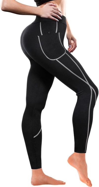 Sauna Legging en Sweat Shorts voor Dames - Neopreen Thermo Broek voor Gewicht Verlies en Meer Zweet