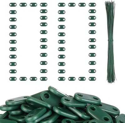 Weerbestendige Bevestigingsset voor PVC Matten - 100 Stuks - Inkijkbescherming - Tuin - Draad - Kabelbinders