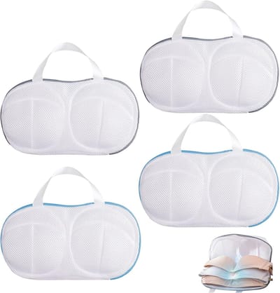 Set van 4 Wasnetten voor Bh's, Ondergoed en Delicate Kleding, Beschermt en Verstevigt tijdens het Wassen