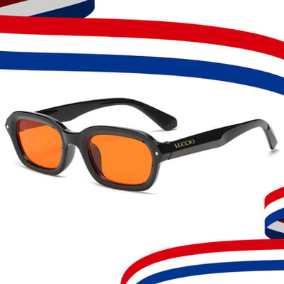 LUCCIO - WK 2026 - Koningsdag bril - Oranje bril - Festival bril - Oranje accessoires - Unisex - Koningsdag kleding
