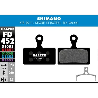 Remblok Galfer Shimano Xtr 985, Xt 785, Slx 666