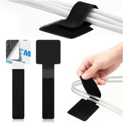 Kabelhouders - Kabel organizers - Bureau organiseren - Sterke kleefkracht - 30 stuks - Zwart